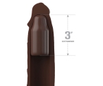 Fantasy Extension Elite Brown 22 Cm Silikon 9 Cm Uzatmalı Penis Kılıfı 