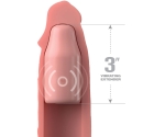 Fantasy Extension Elit Kumandalı Titreşimli 22 Cm Uzatmalı Silikon Penis Kılıfı