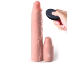 Fantasy Extension Elit Kumandalı Titreşimli 22 Cm Uzatmalı Silikon Penis Kılıfı