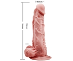 Fenry 19.5 Cm Liquid Silikon Ultra Yumuşak Penis Kılıfı&İçi Boş Kemerli Penis