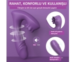 Rain Titreşimli&Klitoris Dil Hareketli Kumandalı Lüks Vibratör