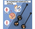 Gem 9 Modlu Titreşimli Kumandalı Su Geçimez Şarjlı Kegel Egzzersiz Top Seti