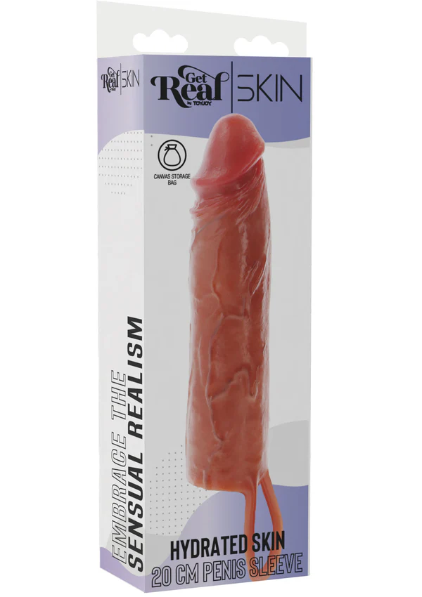 Get Real Hydrated Skin Çift Katmanlı Realistik 20 Cm Penis Kılıfı	