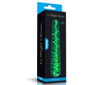 Glow-in-the-dark Twilight Gleam Glass Gece Parlayan İnce Cam Dildo 