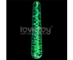 Glow-in-the-dark Twilight Gleam Glass Gece Parlayan İnce Cam Dildo 