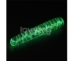 Glow-in-the-dark Twilight Gleam Glass Gece Parlayan İnce Cam Dildo 