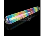 Glow-in-the-dark Twilight Gleam Glass Gece Parlayan İnce Cam Dildo 