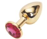 Gold Metal Taşlı Küçük Boy Anal Plug