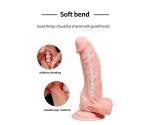 Hanos 18 Cm Çift Katmanlı&Kıkırdaklı Ultra Yumuşak Kemerli Penis  Hanos 18 Cm Çift Katmanlı&Kıkırdaklı Ultra Yumuşak Kemerli Penis
