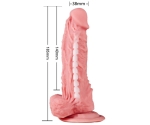 Hanos 18 Cm Çift Katmanlı&Kıkırdaklı Ultra Yumuşak Kemerli Penis  Hanos 18 Cm Çift Katmanlı&Kıkırdaklı Ultra Yumuşak Kemerli Penis