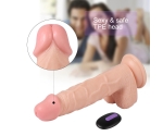Kumandalı 20 Farklı Titreşimli 21 Cm Şarjlı Damarlı Realistik Penis