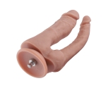 Hismith Sex Makineleri İçin Tasarlanmış 18 Cm Çift Başlı Silikon Penis