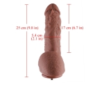 Hismith Sex Makineleri İçin Tasarlanmış 25 Cm Silikon Penis