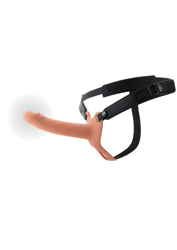 Inferno 18 Cm Titreşimli İçi Boş Belden Bağlamalı Realistik Penis