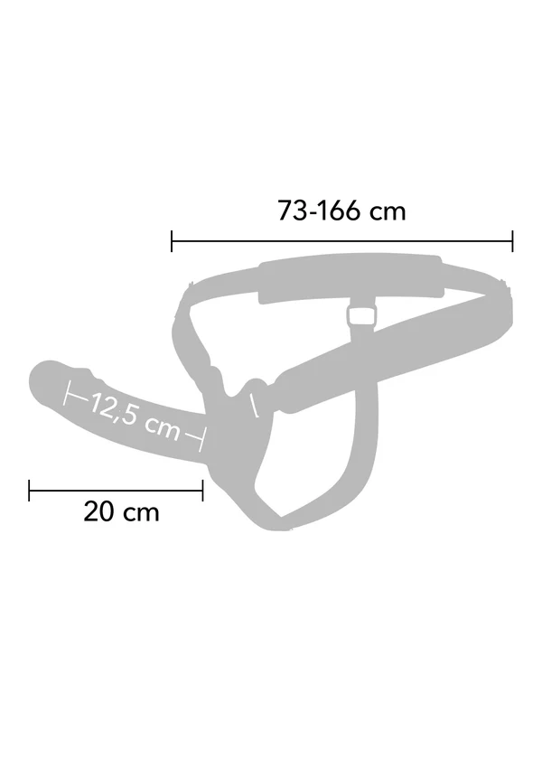 Inferno 20 Cm İçi Boş Strap On Penis