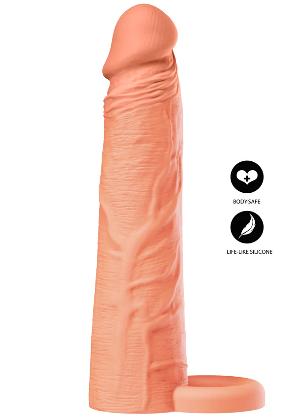 Inferno Halkalı 20 Cm Liquid Silicone Gerçekçi Penis Kılıfı