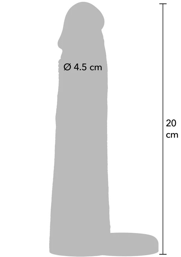 Inferno Halkalı 20 Cm Liquid Silicone Gerçekçi Penis Kılıfı