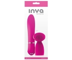 Inya Blossom Klitoris Uyarıcı Masaj Başlıklı ve G-Bölgesi Uyarıcı Pembe Vibratör