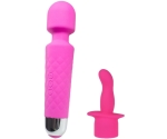 iWand Mini Şarjlı 20 Fonksiyonlu Titreşimli Masaj Vibratörü + 1 Başlık Hediyeli