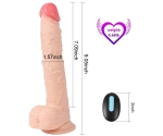 Jeff Swaying Uzaktan Kumandalı 10 Modlu Titreşimli 23 Cm Realistik Penis