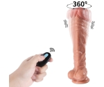 JK Kumandalı 10 Modlu Titreşimli ve 3 Modlu Dönebilen Realistik Penis