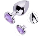 Kalp Desenli Taşlı 3 Farklı Boyutta Metal Anal Plug Seti