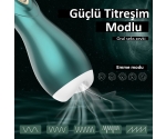Katyodi 5 Modlu Titreşimli ve 5 Modlu Emiş Yapabilen Şarjlı Vajina Mastürbatör