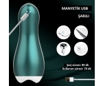 Katyodi 5 Modlu Titreşimli ve 5 Modlu Emiş Yapabilen Şarjlı Vajina Mastürbatör