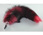 Kırmızı & Siyah Rengi Uzun Kuyruklu Küçük Boy Anal Plug