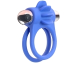 Klitoris Uyarıcı Usb Şarjlı Silikon Titreşimli Mavi Penis Halkası