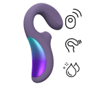 Lelo Enigma Wave Cyber Mor Klitoris Uyarıcı Siyah Vibratör (KUTU HASARLI)