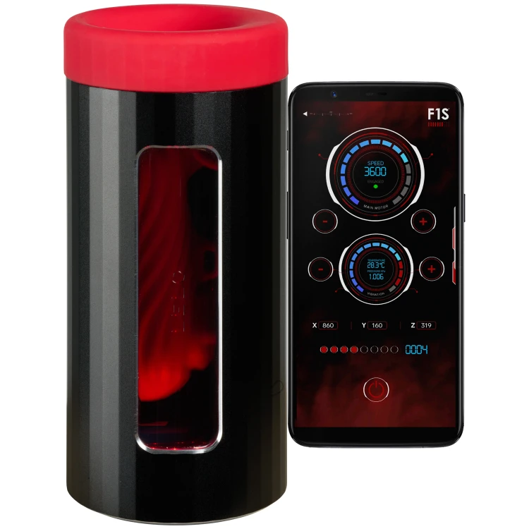 Lelo F1S V3 XL Kırmızı Titreşimli Yapay Zeka Destekli Mastürbatör