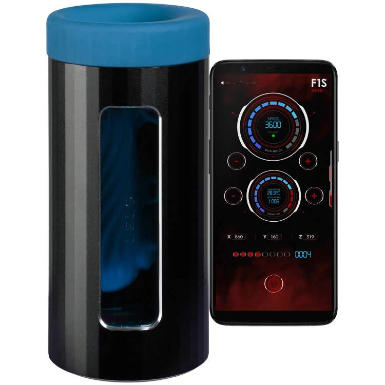 Lelo F1S V3 XL Turkuaz Titreşimli Yapay Zeka Destekli Mastürbatör