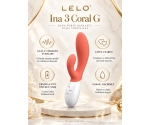 Lelo Ina 3 Coral G-Bölgesi & Klitoris Özel Rabbit Vibratör