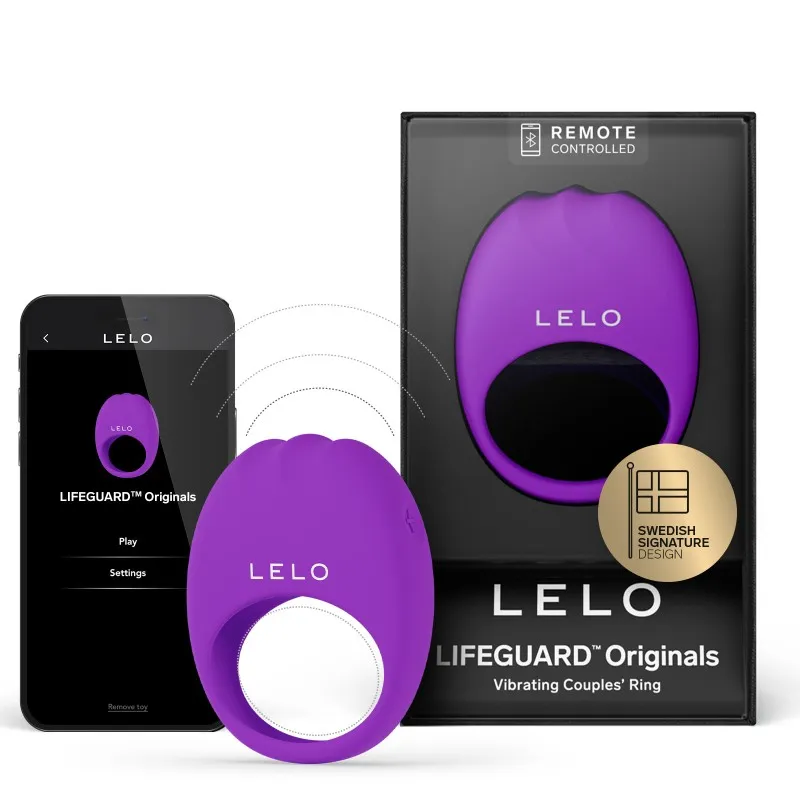 LELO Lifeguard Originals Telefon Kontrollü Titreşimli Penis Halkası