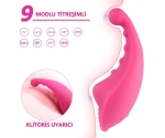 Mew 9 Fonksiyonlu Titreşimli Giyilebilen Kumandalı Şarjlı Vibratör