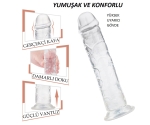Lester Anal ve Vajinal Kullanılabilen 17 Cm Jel Dildo Penis