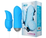 Leten Şarj Edilebilir Çift Başlıklı & Çift Motorlu Mavi Titreşimli Vibratör
