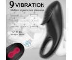 Sajittas Kumandalı 9 Modlu Titreşimli Şarjlı Su Geçirmez Penis Halkası	