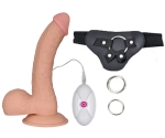 Love Toy 20 Cm 10 Modlu Titreşimli Ultra Yumuşak Kemerli Penis - LV1094 Love Toy 20 Cm 10 Modlu Titreşimli Ultra Yumuşak Kemerli Penis - LV1094