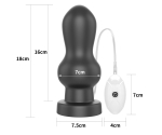 Lovetoy Anal Rammer 18 Cm 10 Modlu Titreşimli Büyük Anal Plug-LV120116