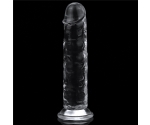 Lovetoy Flawless Clear Anal ve Vajinal 18 Cm Yumuşak Şeffaf Jel Dildo