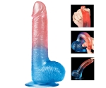 Lovetoy Çift Renkli Ultra Yumuşak 19 Cm Jel Dildo