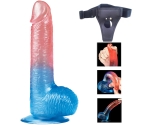 Lovetoy Çift Renkli Ultra Yumuşak 19 Cm Kemerli Jel Dildo Lovetoy Çift Renkli Ultra Yumuşak 19 Cm Kemerli Jel Dildo