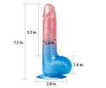 Lovetoy Çift Renkli Ultra Yumuşak 19 Cm Kemerli Jel Dildo Lovetoy Çift Renkli Ultra Yumuşak 19 Cm Kemerli Jel Dildo