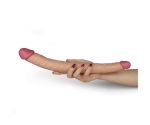 Lovetoy Dev Boyutlu 37 Cm Ultra Soft Çift Başlı Realistik Penis-2214