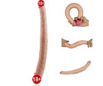 Lovetoy Dev Boyutlu 37 Cm Ultra Soft Çift Başlı Realistik Penis-2214