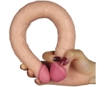 Lovetoy Dev Boyutlu 37 Cm Ultra Soft Çift Başlı Realistik Penis-2214