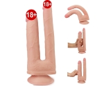 Lovetoy Double Anal ve Vajinal Çift Katmanlı Ultra Yumuşak Realistik Penis