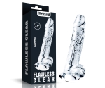 Lovetoy Flawless Clear 19 Cm Yumuşak Şeffaf Jel Dildo	